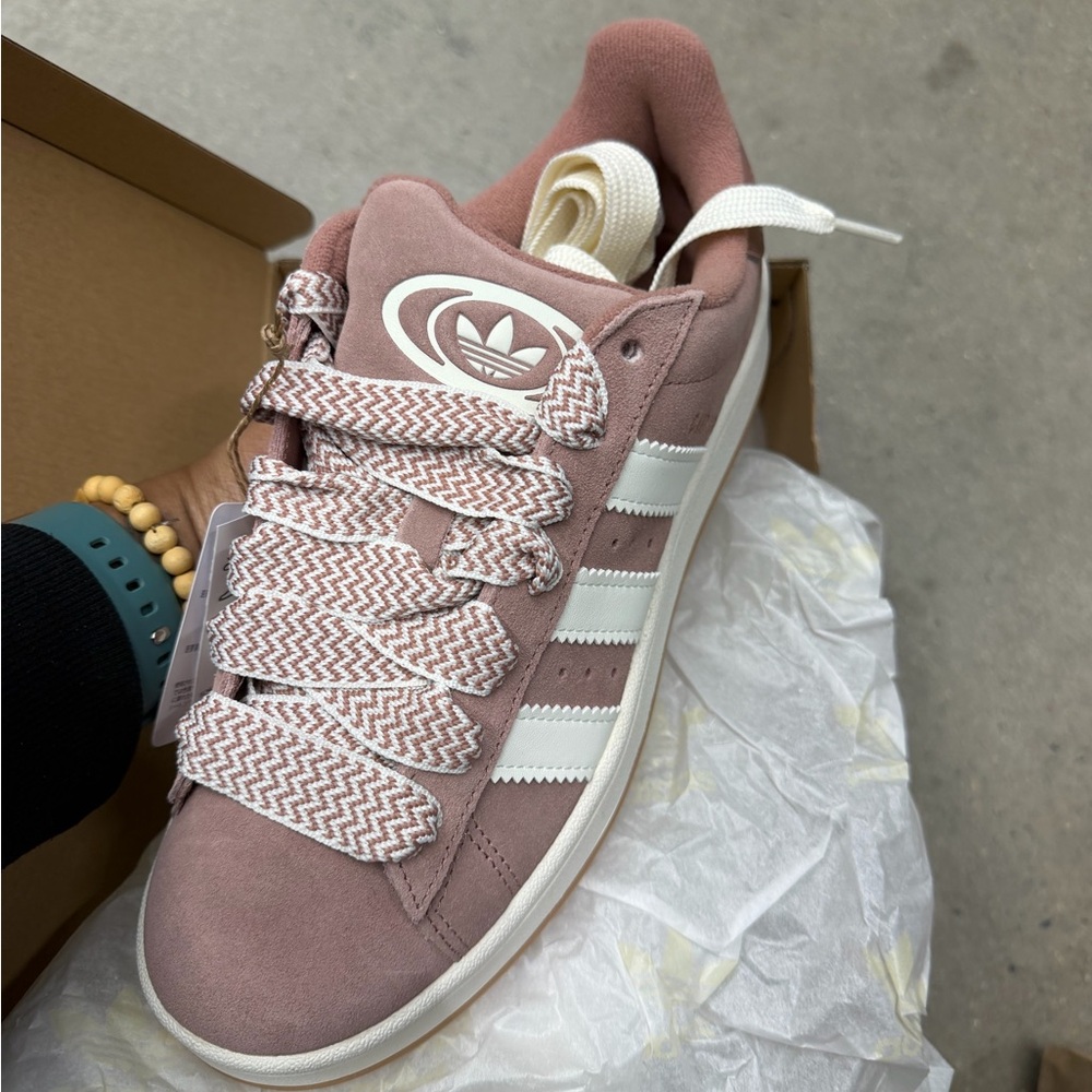 Adidas Women's Rose Sneakers with White Accents